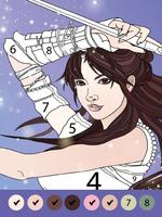 Fantasy Coloring by Numbers ảnh chụp màn hình 3