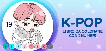 Kpop Colorare con i numeri