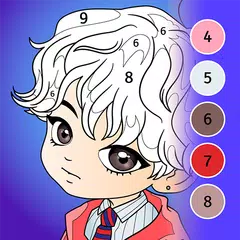 KPOP Chibi Coloring by Number XAPK download