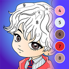 KPOP Chibi Coloring by Number आइकन
