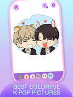 KPOP Chibi Coloring by Number screenshot 1