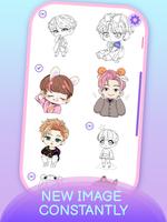 KPOP Chibi Coloring by Number screenshot 3