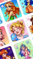 Princess Coloring by Numbers poster