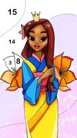 Princess Coloring by Numbers screenshot 3