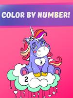 Rainbow Unicorn Color Numbers screenshot 2