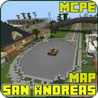 San Andreas Map for Minecraft PE آئیکن