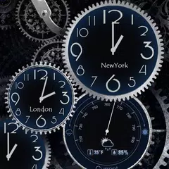 Black Clock Live Wallpaper HD アプリダウンロード