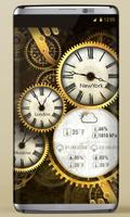 1 Schermata Gold Clock Live Wallpaper HD