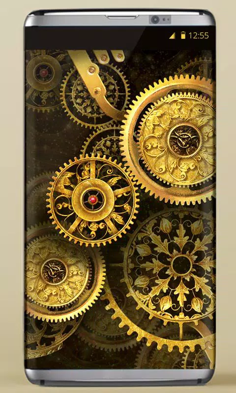 Android 用の Gold Clock Live Wallpaper Hd Apk をダウンロード