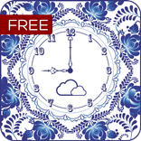 FREE Beautiful Flower Clock