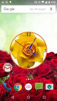 Rose Clock Live Wallpaper capture d'écran 1