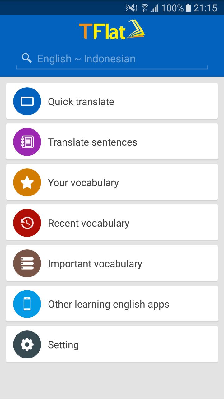 Indonesian Dictionary Translate English for Android