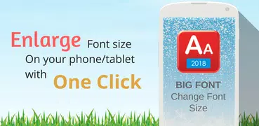 Big Font - Cambia dimensione carattere