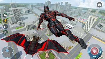 Flying Bat Robot Car Transform स्क्रीनशॉट 1