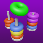 3D Color Sort Hoop Stack icône