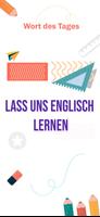 Englisch lernen-tägliches Wort Plakat