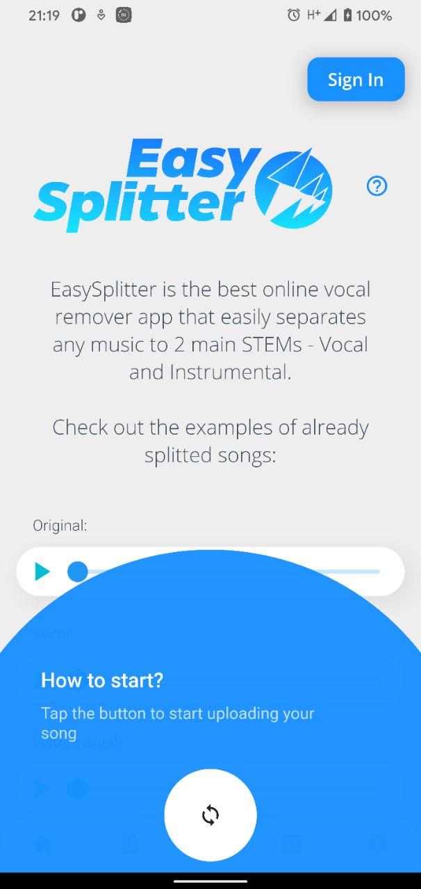 Vocal remover app
