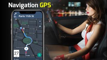 GPS La navigation - Plans, Con Affiche