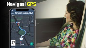 GPS Navigasi - Peta, Menyetir  poster