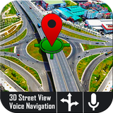 صوت GPS الملاح الحية وخرائط المرور العابر أيقونة