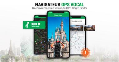 Sprach-GPS-Navigator Live-Verkehr und Transitkarte Plakat