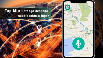 Navegador GPS de voz en tiempo mapas de tránsito Poster