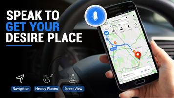 Voice GPS Navigator: Live Traffic & Transit Maps poster