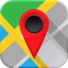 Gps map navigation location icono