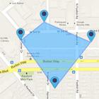 Mesures de zone GPS icône