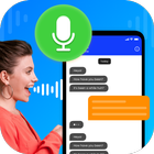 SMS vocal, tapez SMS par voix icône