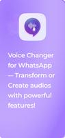 Voice changer for WhatsApp Plakat