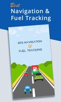حاسبة الأميال ، سجل الغاز وخرائط القيادة الملصق