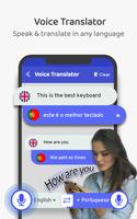 Portuguese Voice Keyboard – Speak to Type 포스터