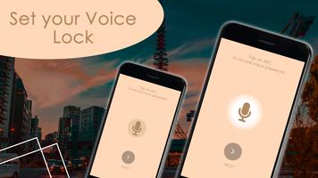 Voice Screen lock Pattern and Pin Lock Poster