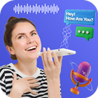 Voice sms typing: SMS by voice icon