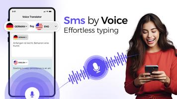 Voice sms typing: SMS by voice poster