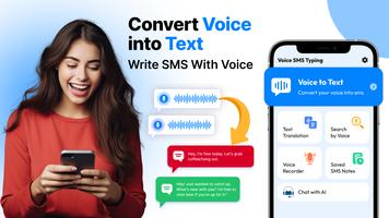 Voice SMS Typing: Translate AI постер