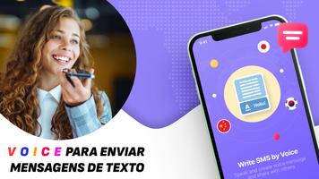 Voice sms typing: SMS by voice Cartaz