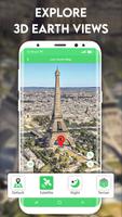 Live earth maps: 3d world map-poster