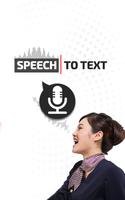 Voice to text converter - speak to text app Plakat