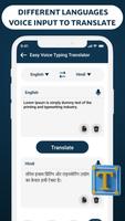 Easy Voice Typing Translator Affiche