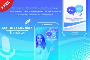 English to Slovenian Translate - Voice Translator โปสเตอร์