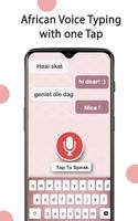 African Voice Keyboard - Afrikaans Speech Typing poster