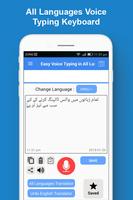 Voice Typing Keyboard Easy App poster