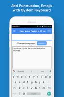 Voice Typing Keyboard Easy App capture d'écran 2