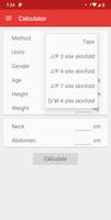 Body Fat Calculator โปสเตอร์