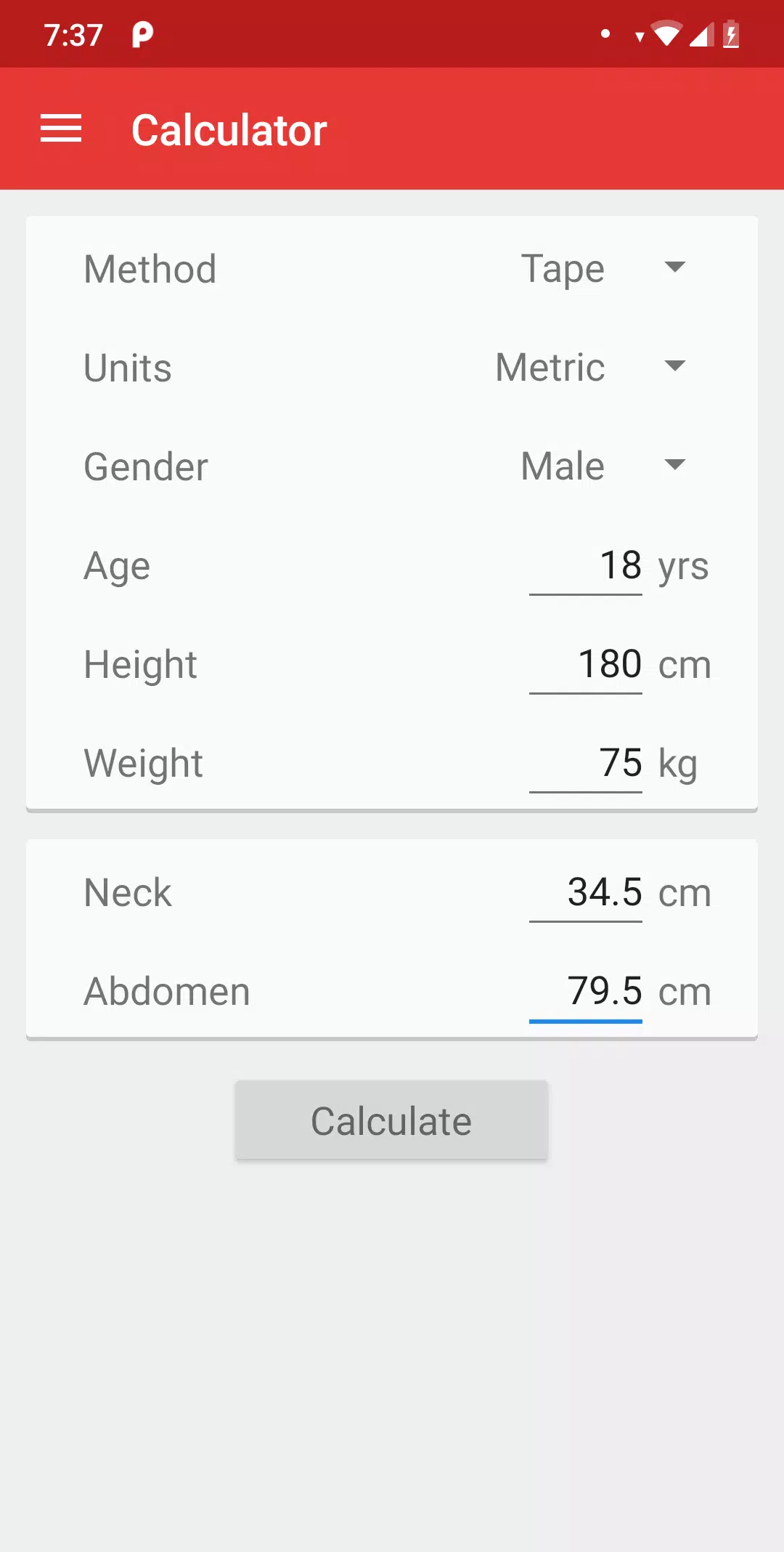 Descarga de APK de Body Fat Calculator para Android