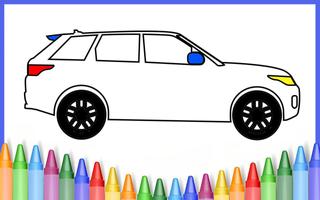 Car colouring and drawing game imagem de tela 2