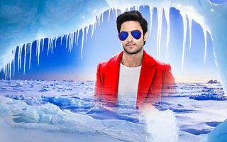 Frozen cave photo editor frame imagem de tela 3