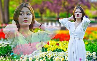 Garden photo mixer and blender Cartaz